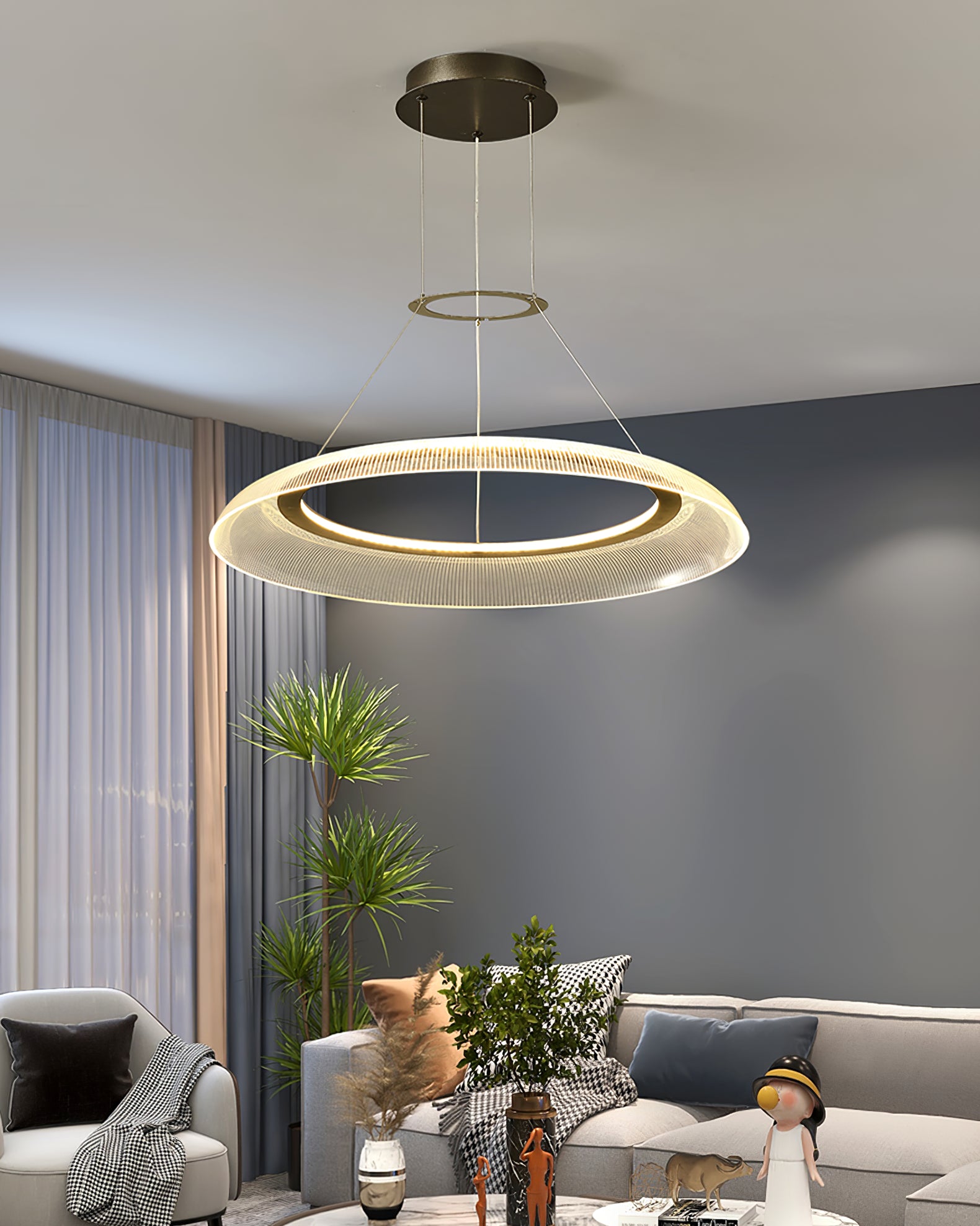 Graduated Circle Chandelier