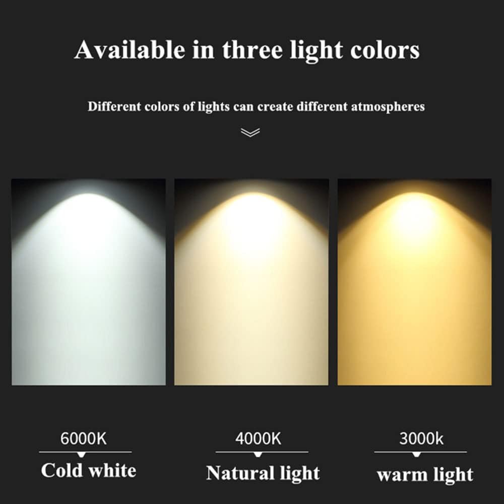 コンパクトな白黒廊下用LEDシーリングダウンライト