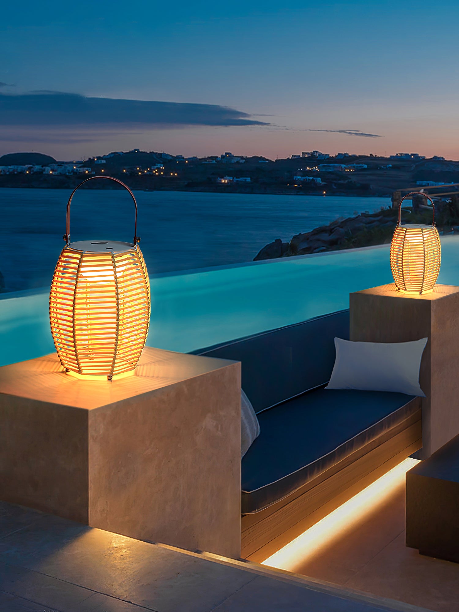 ランタン バッテリー内蔵テーブルランプ