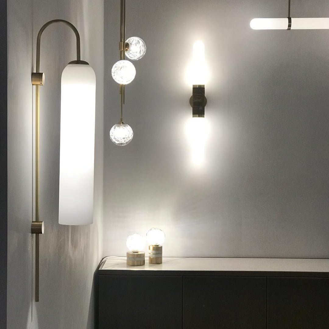 Long Tube Glass Wall Lamp