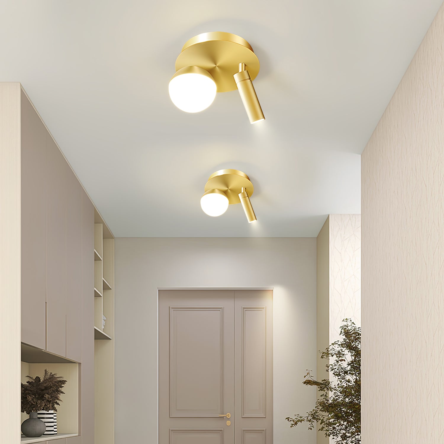 丸型スポットライト天井照明