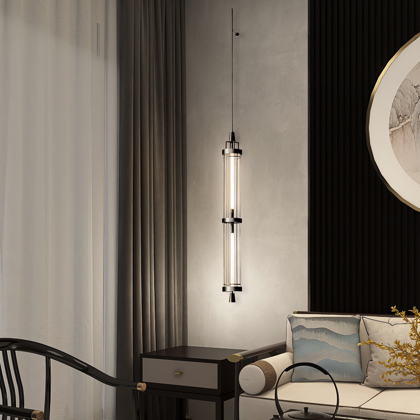 垂直壁取り付け用燭台