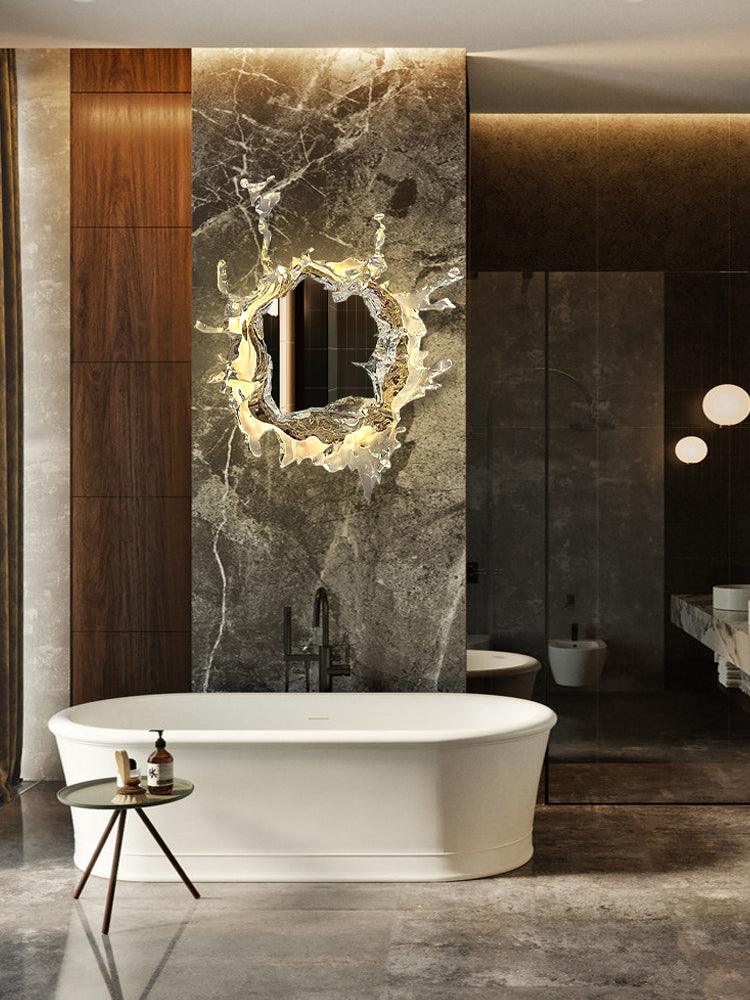 ウォータードロップミラーウォールランプ