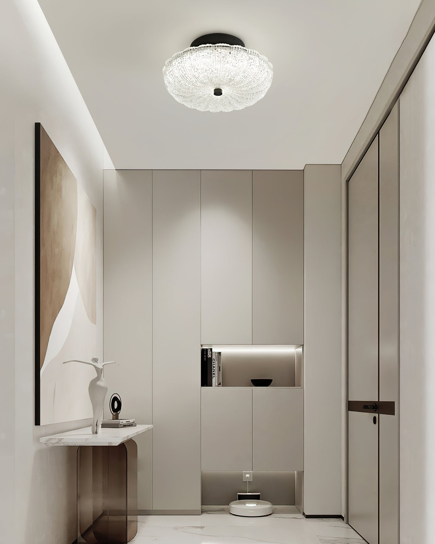 Crystal Halo Ceiling Light