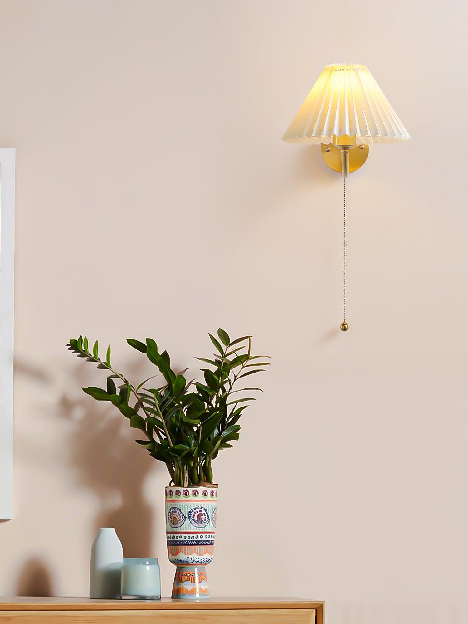 プリーツウォールランプ