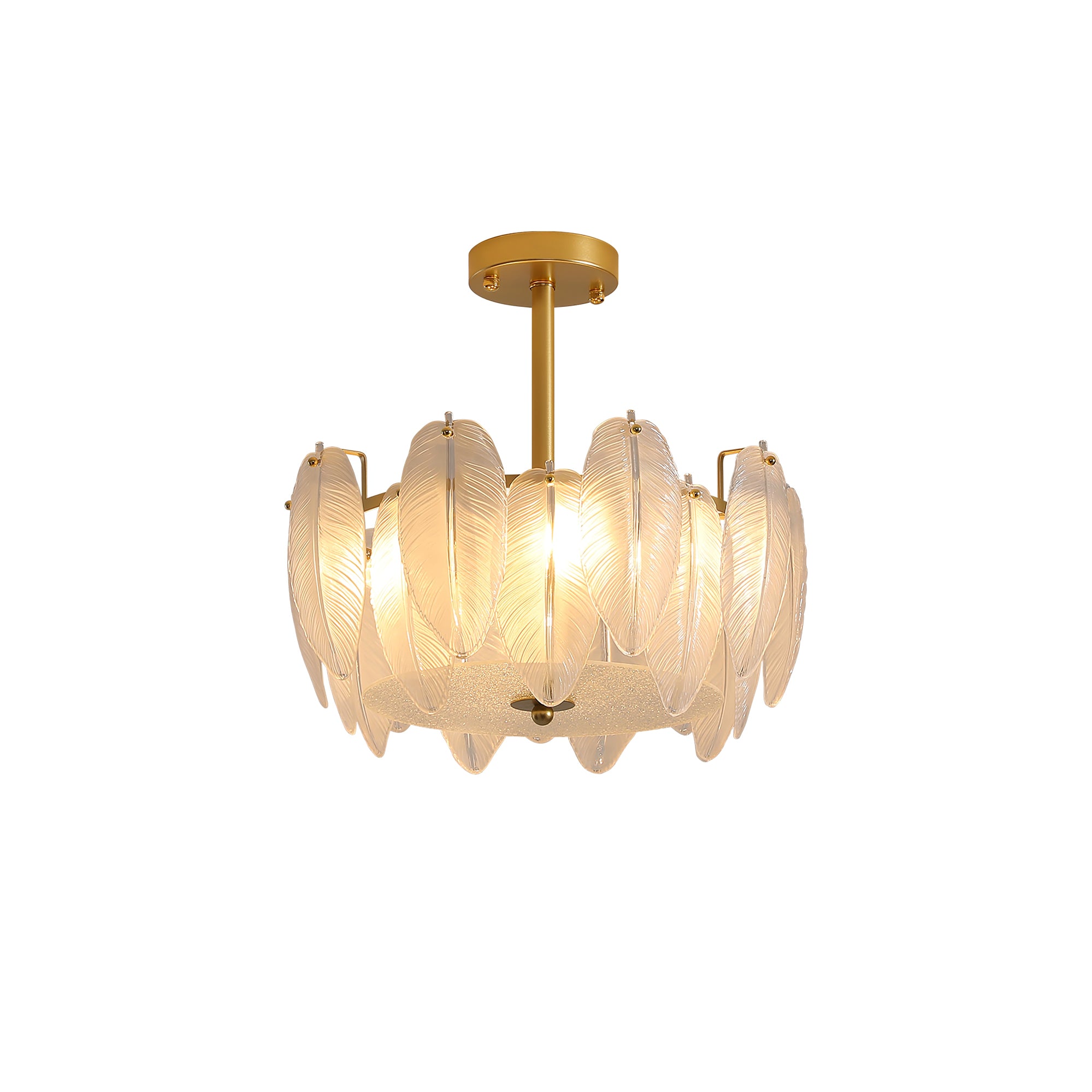 ガラスの羽根のシャンデリア