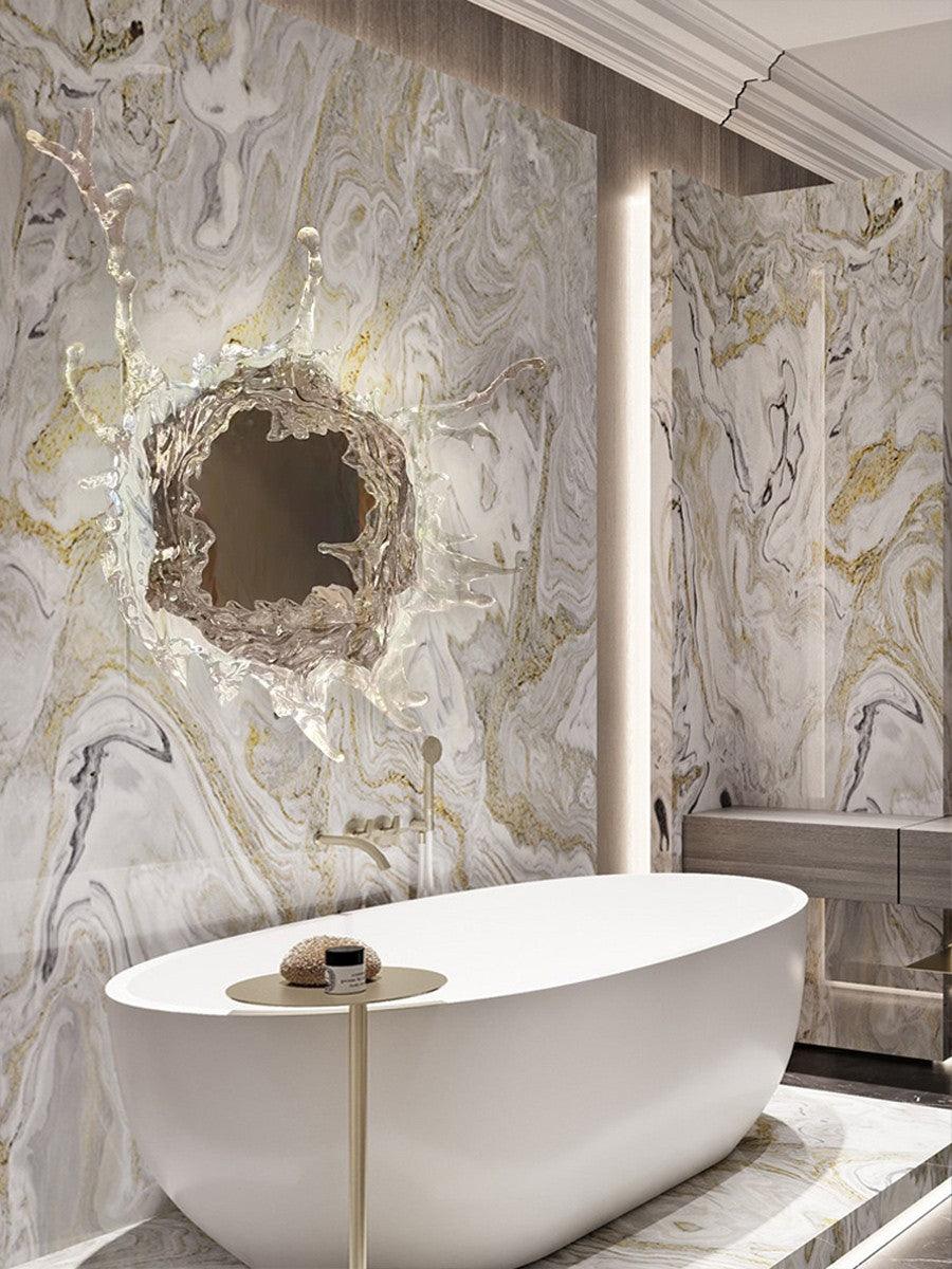 ウォータードロップミラーウォールランプ