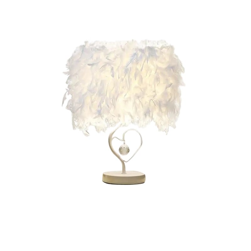 フェザークリスタルテーブルランプ