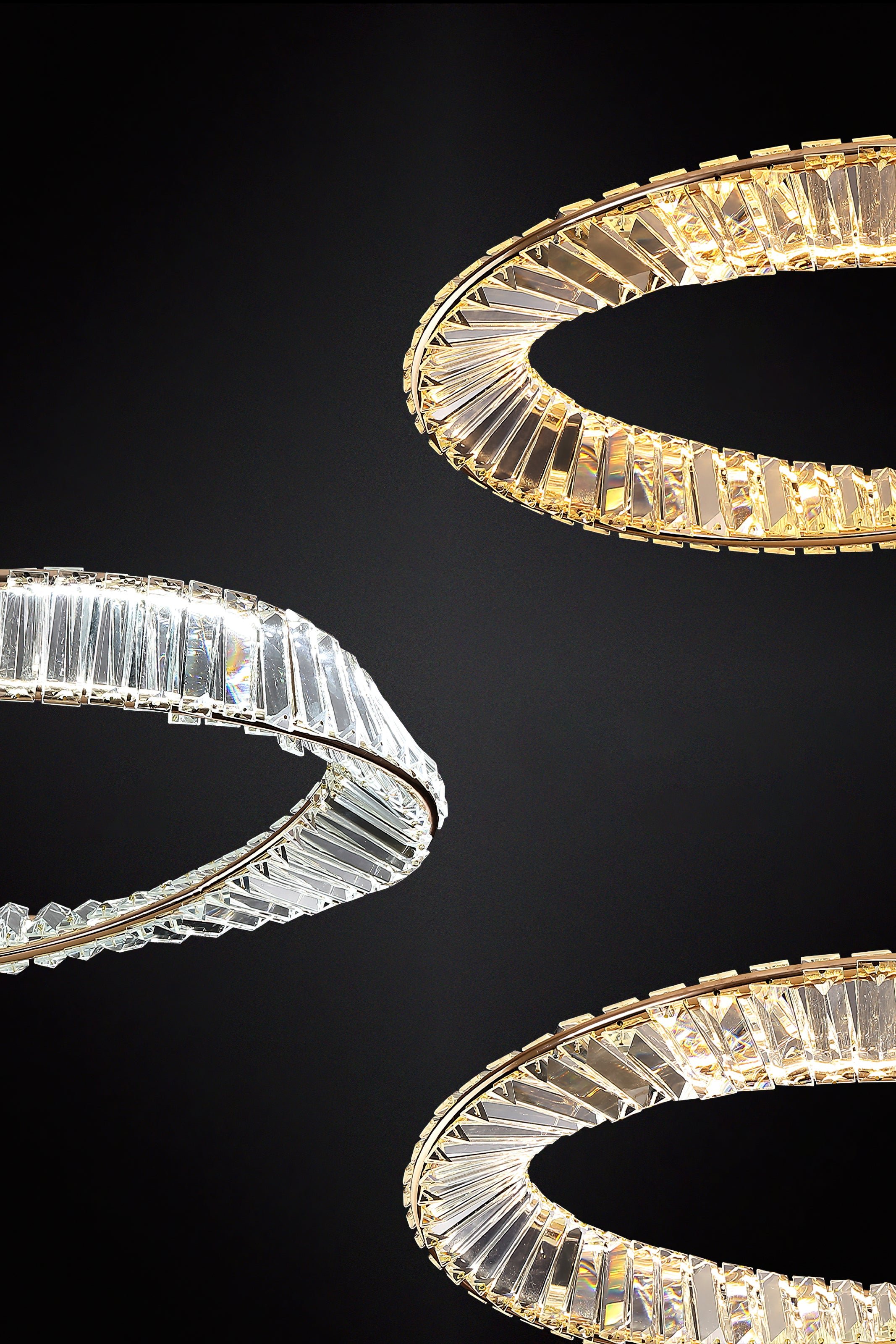 Ous クリスタル リング シャンデリア