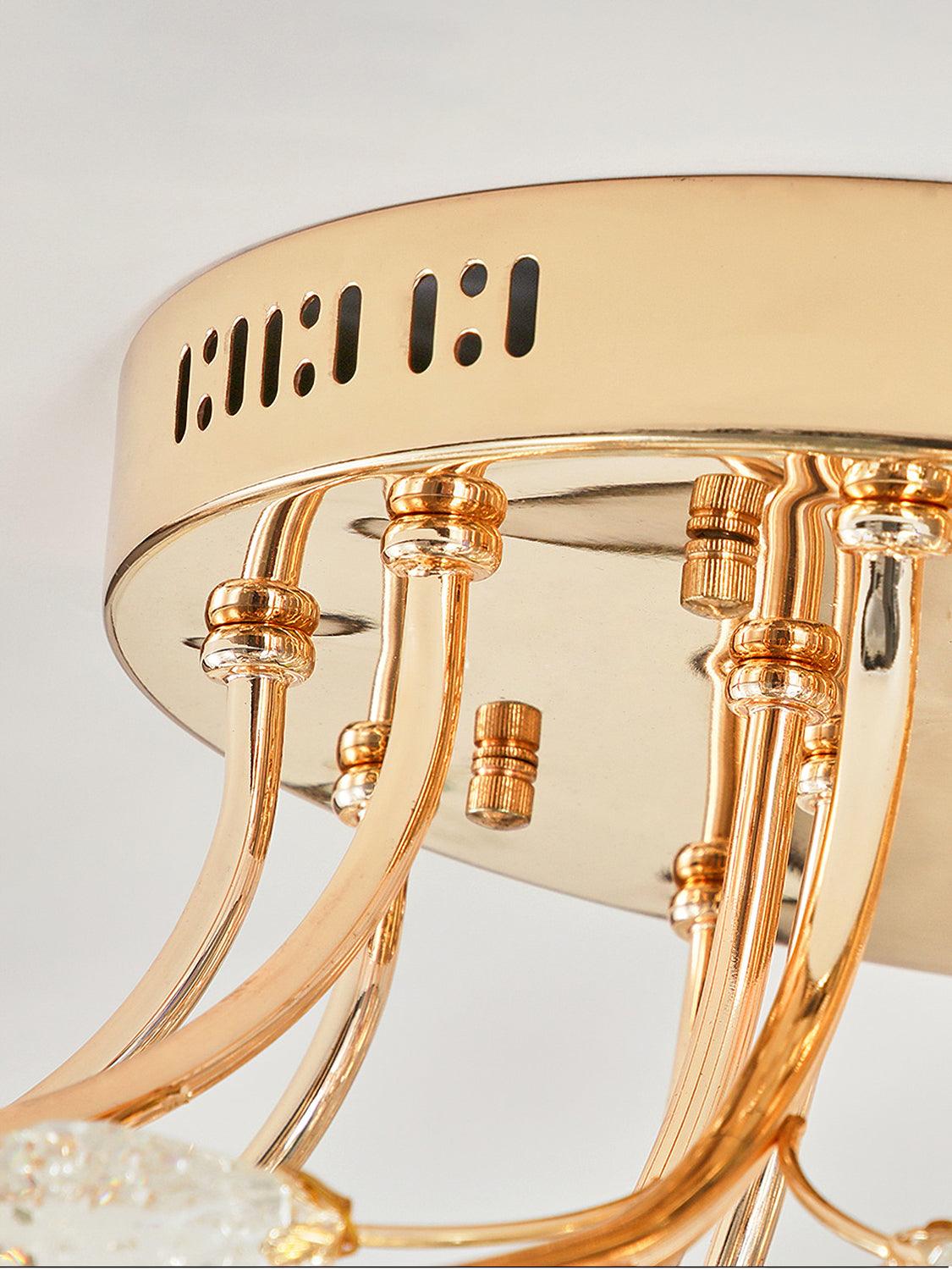 クリスタルフラワーシーリングライト