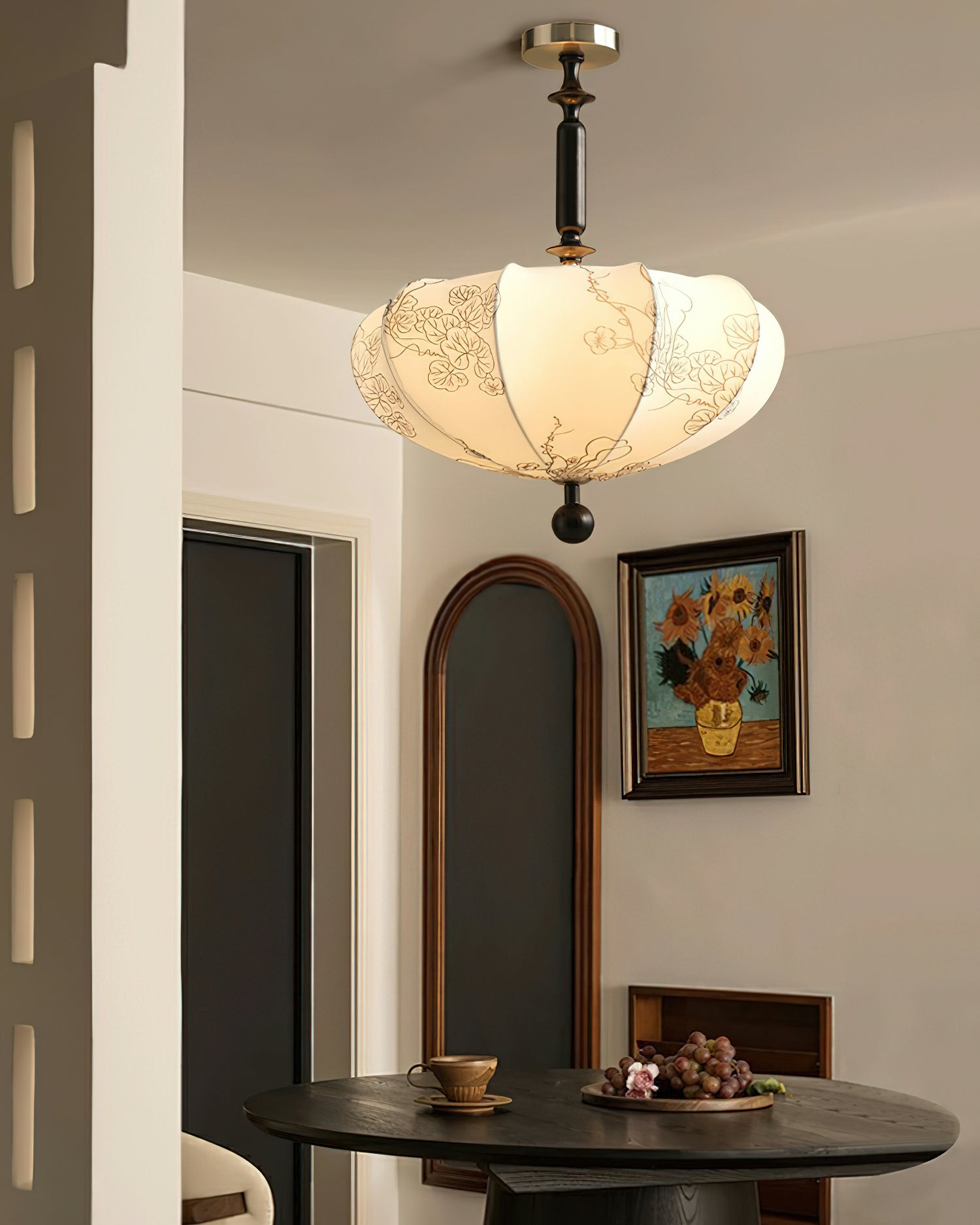 花柄のシーリングライト