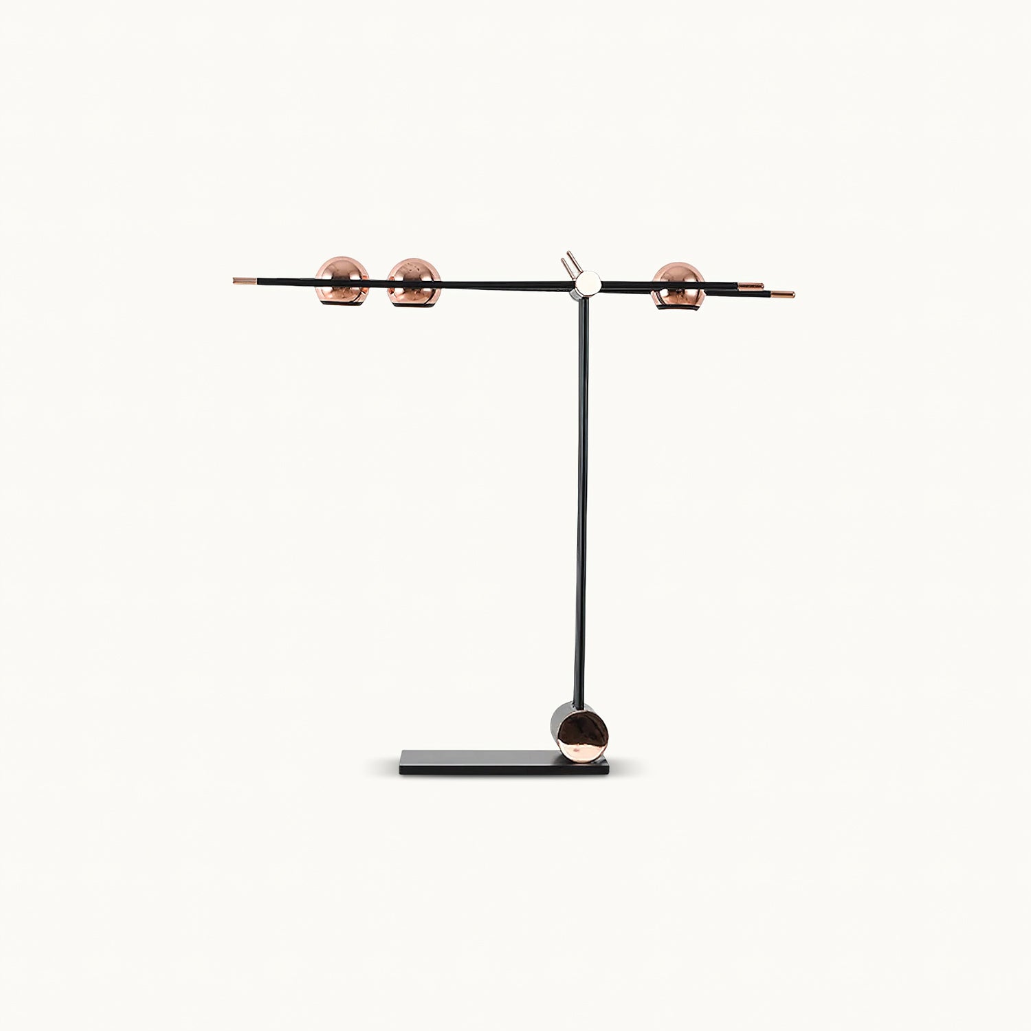 ローズゴールドビーズテーブルランプ