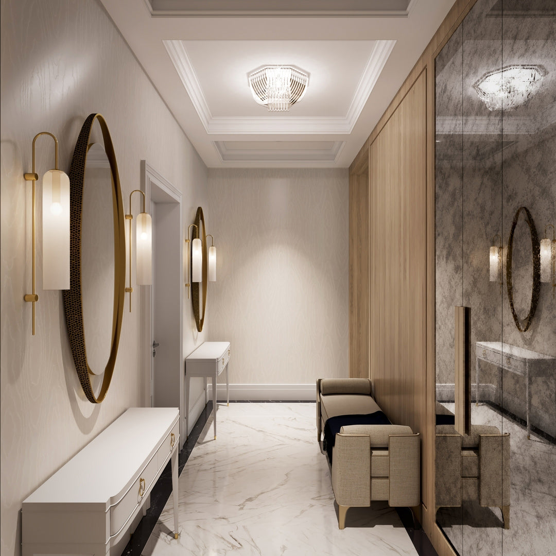 ロングチューブガラスウォールランプ