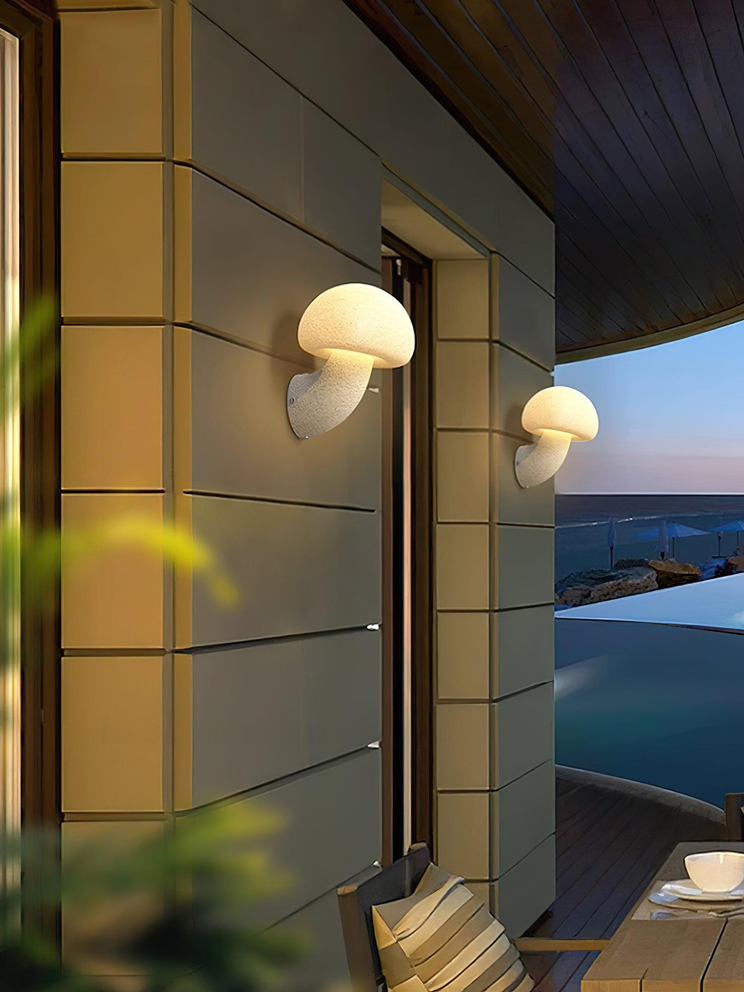 キノコ樹脂プラグインウォールランプ