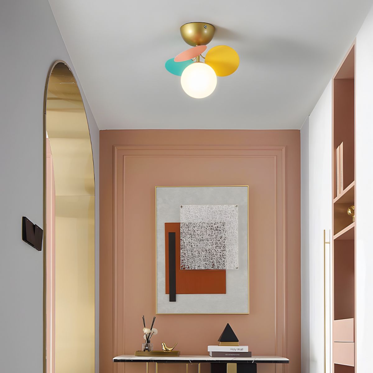 ラウンドマカロンシーリングランプ