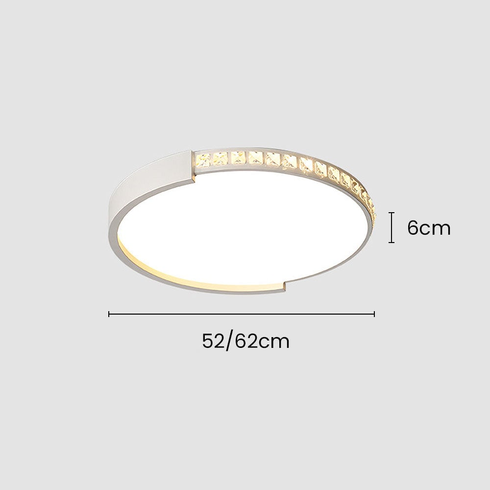 リビングルームに最適なモダンな鉄製LEDシーリングライト