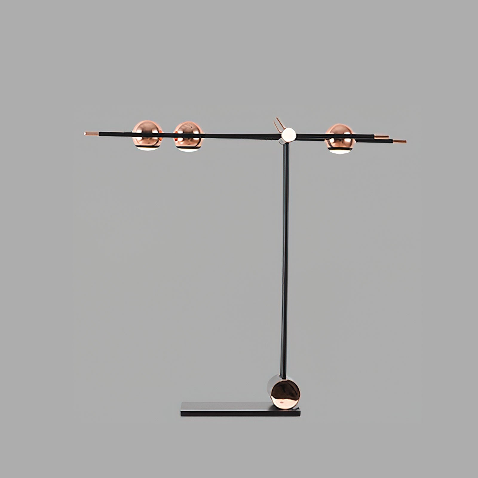 ローズゴールドビーズテーブルランプ