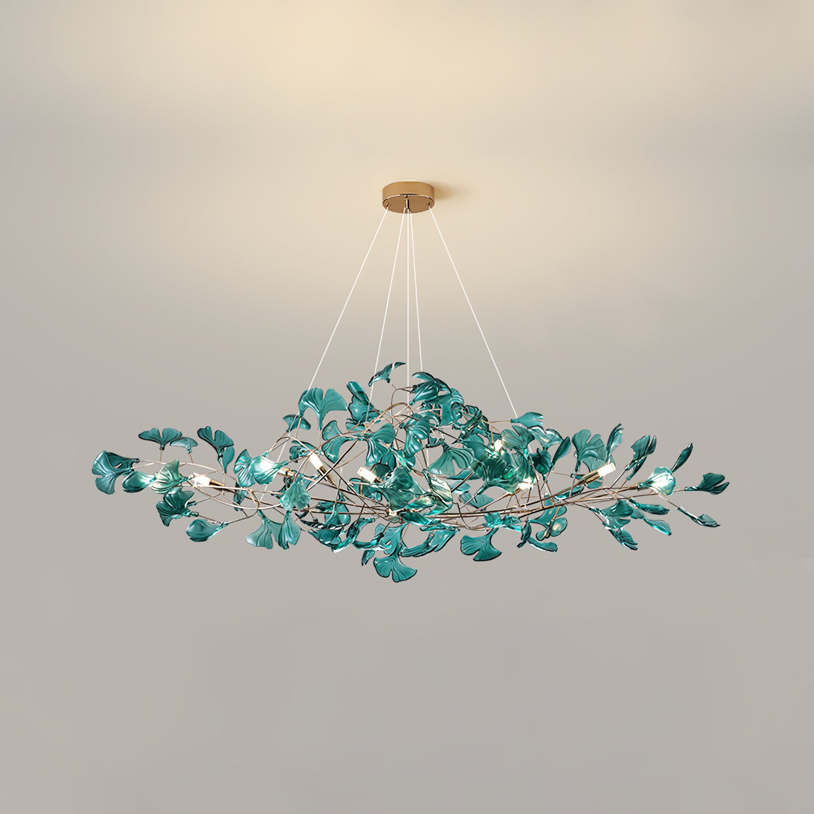Acrylic Gingko Chandelier
