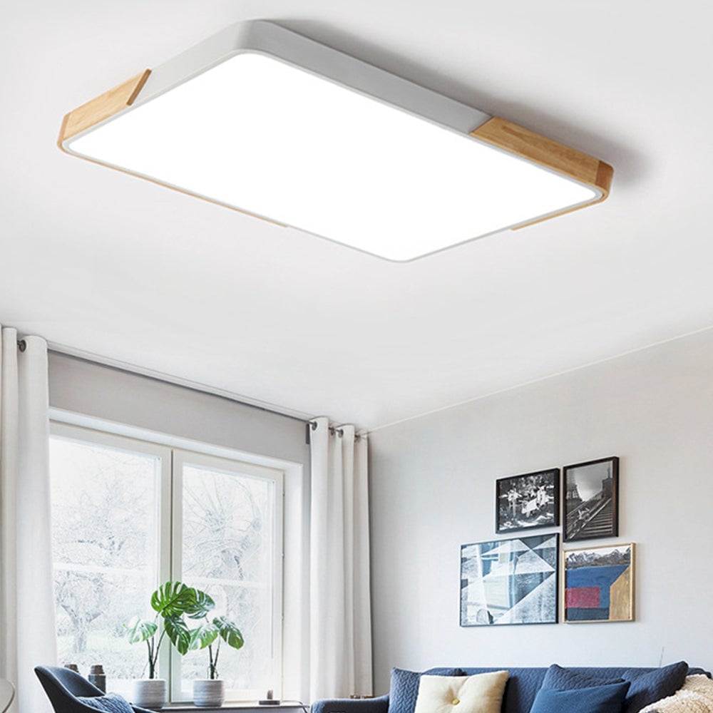 北欧モダン長方形LEDリビングルームシーリングライト