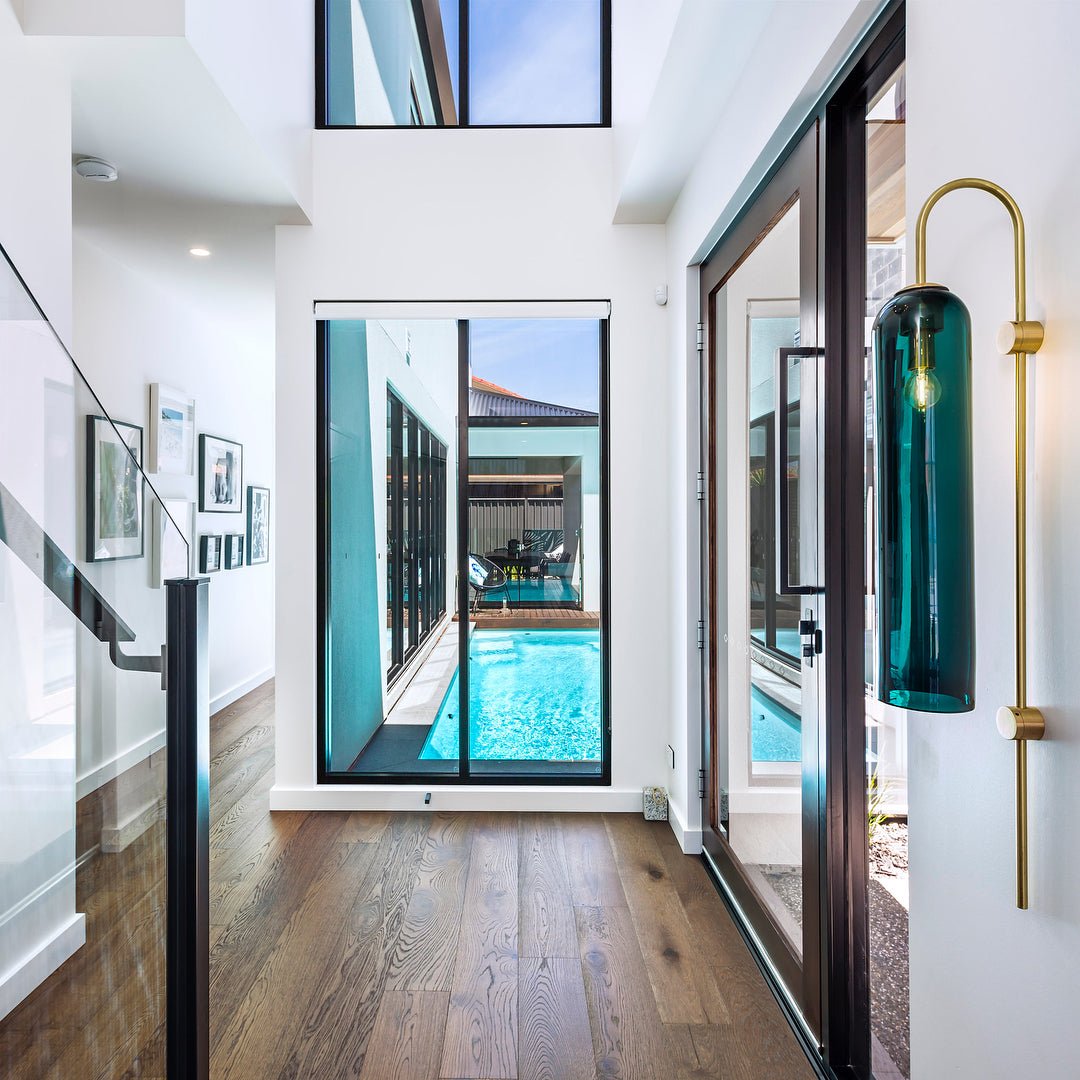 Long Tube Glass Wall Lamp