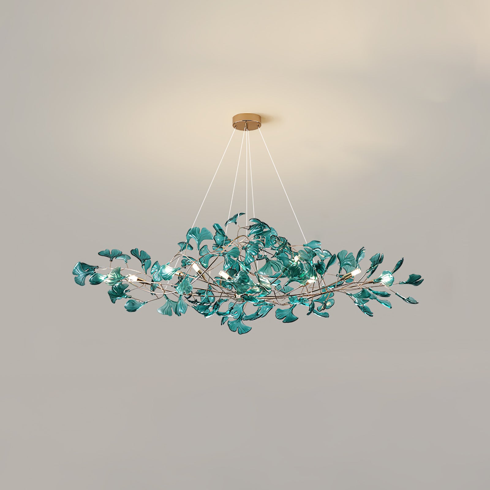 Acrylic Gingko Chandelier
