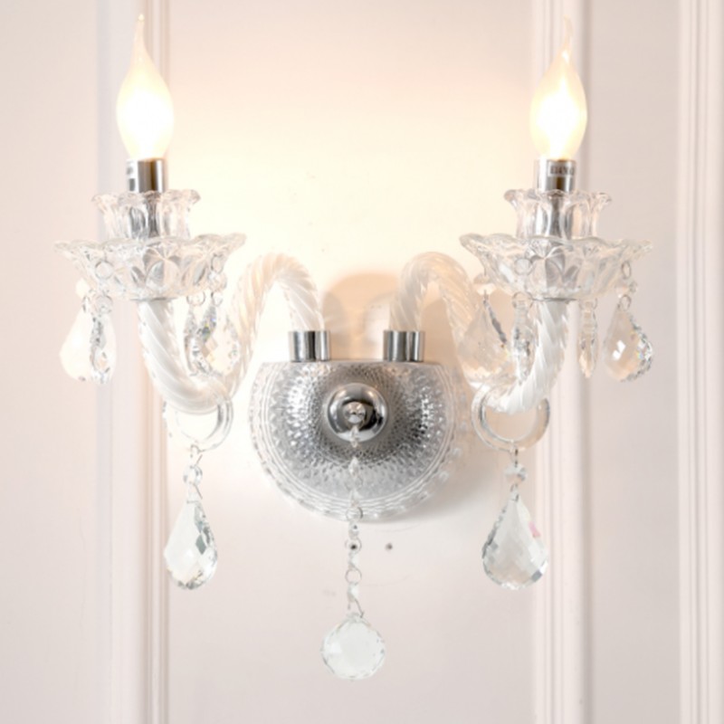 キャンドルスティッククリスタルウォールライト