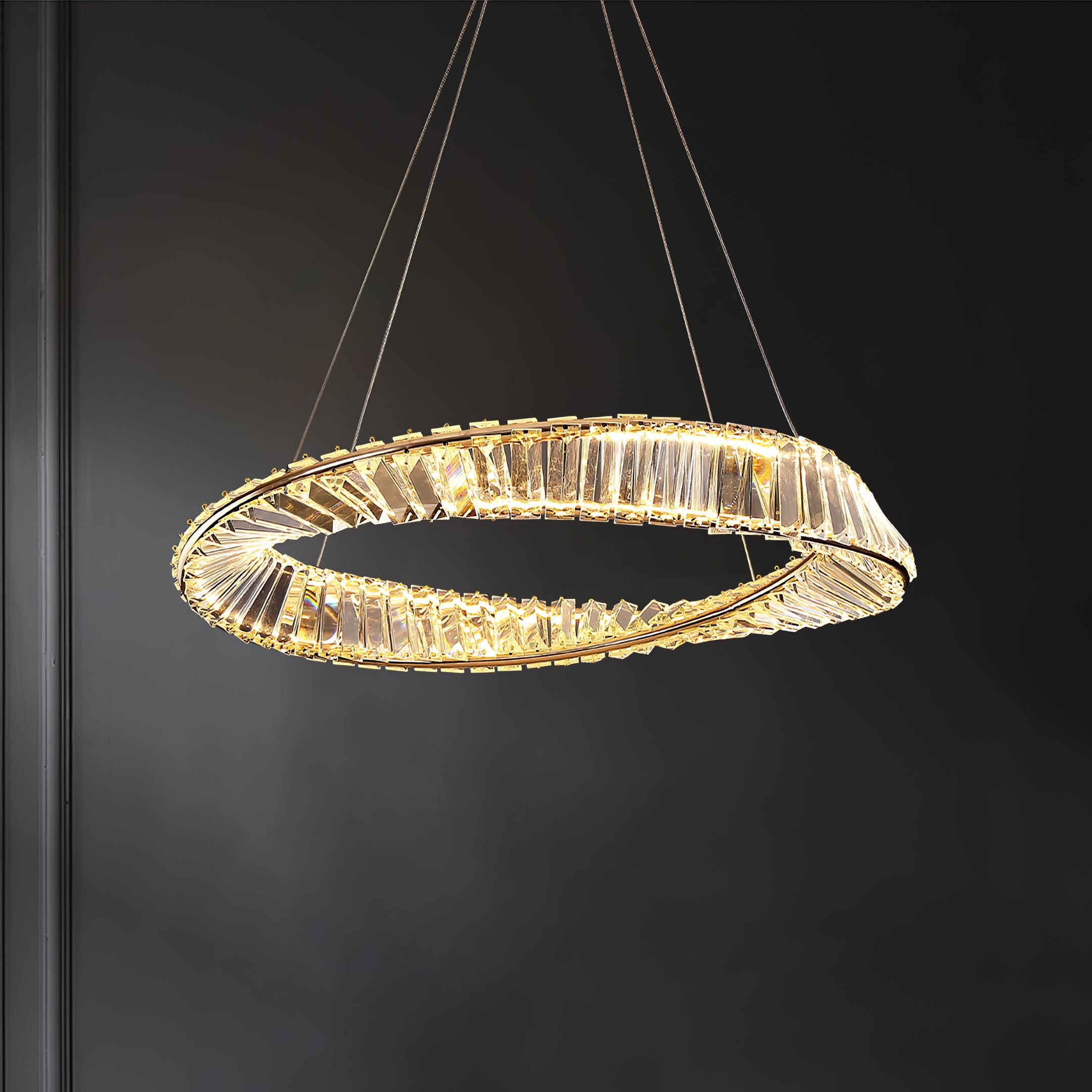 Ous クリスタル リング シャンデリア