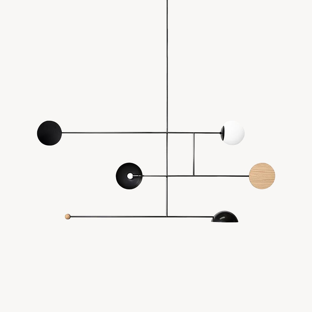 モダンなダイニングリビングルームのシャンデリア