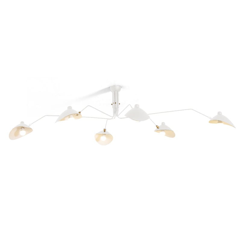 Horizontal Serge Mouille Ceiling Lamp A