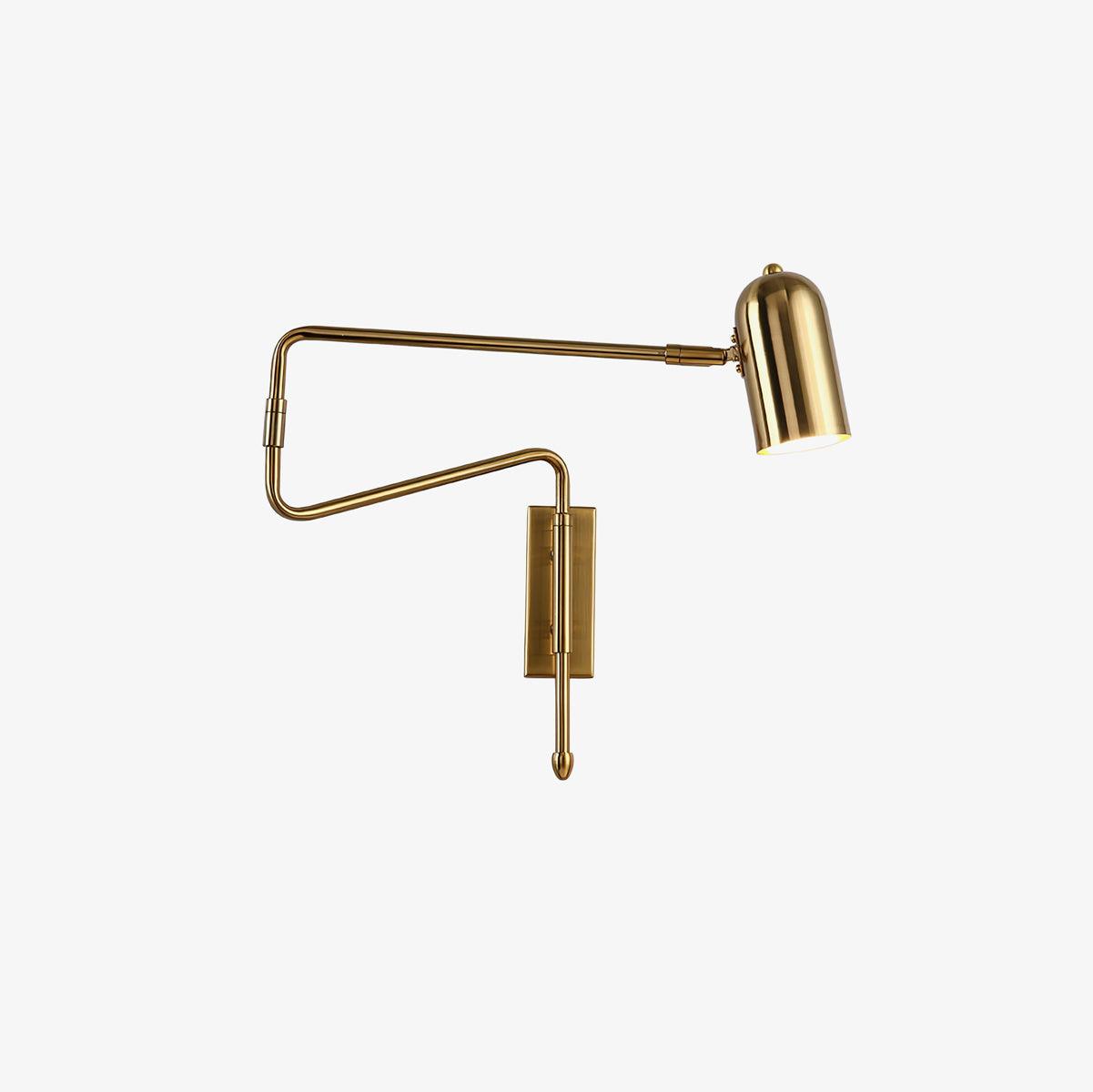 調節可能なアームのプラグインウォールランプ