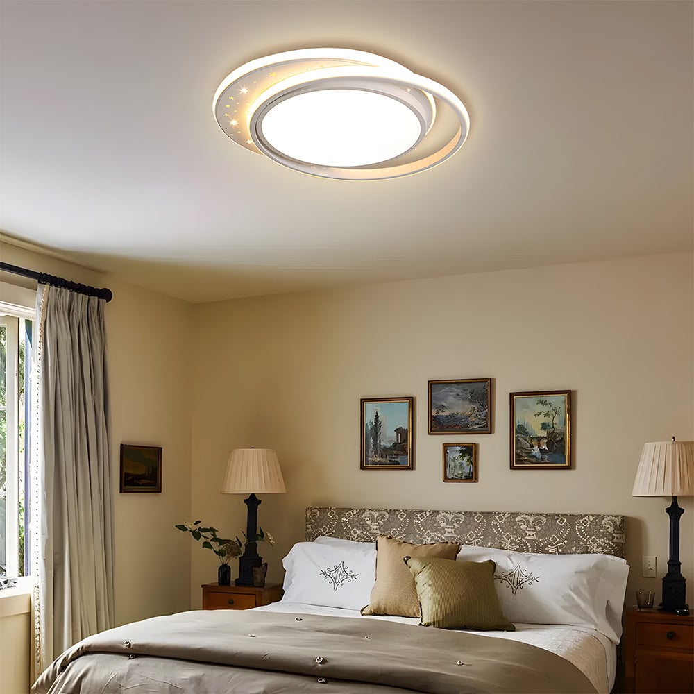 モダンな星空模様の白色LEDリビングルーム用シーリングライト
