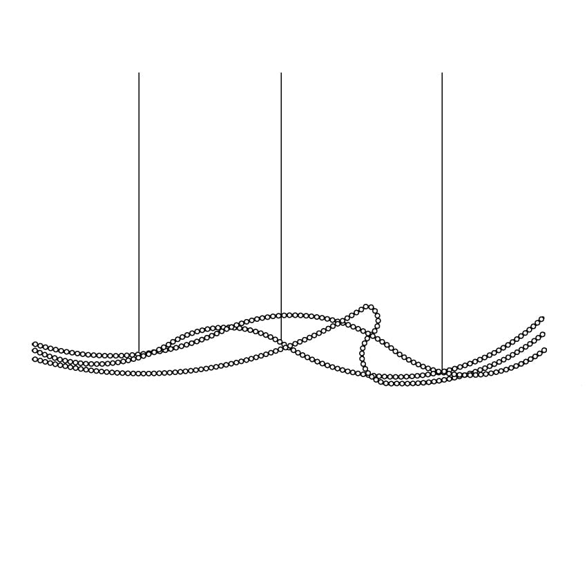 パールネックレスシャンデリア