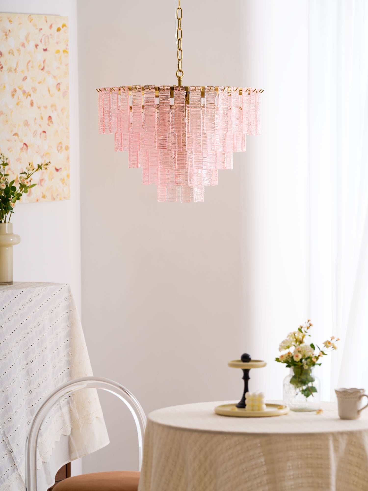 Opalora Pink Chandelier