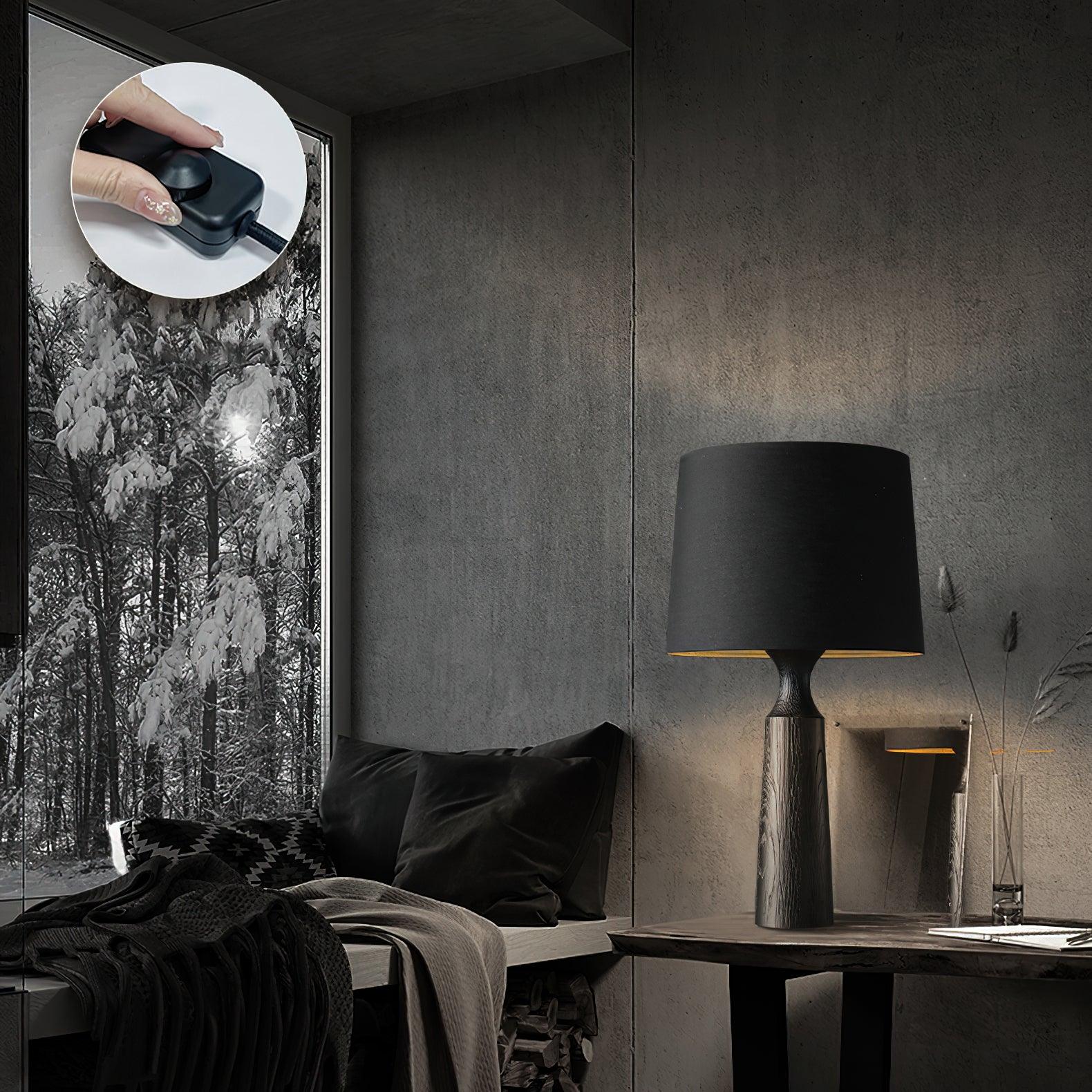 木源テーブルランプ