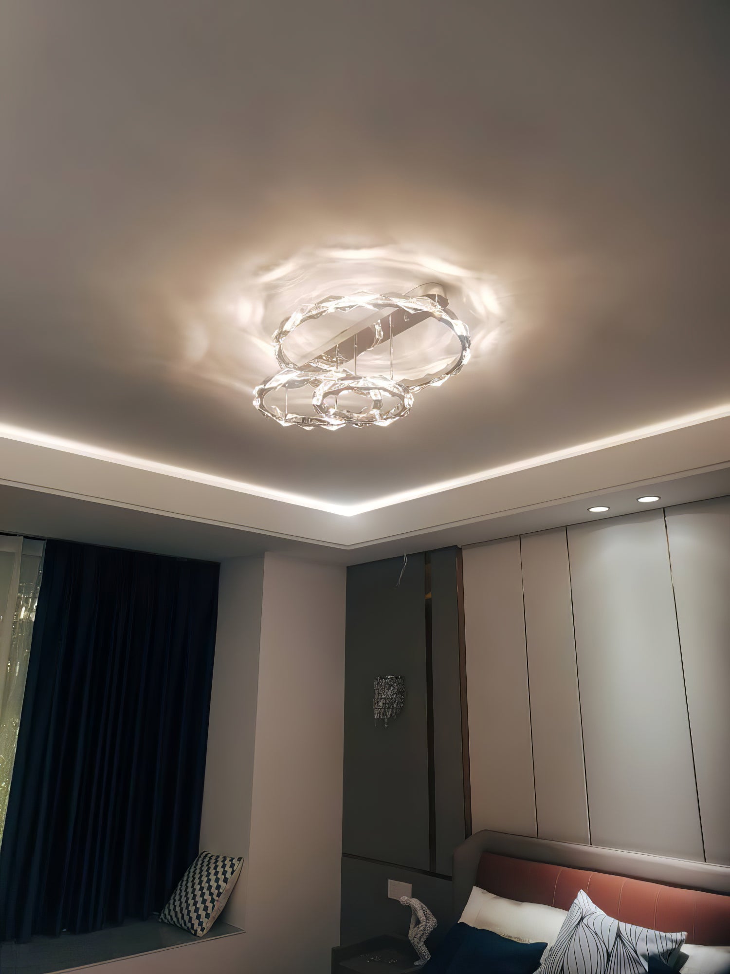 Rhombus Crystal Ceiling Lamp