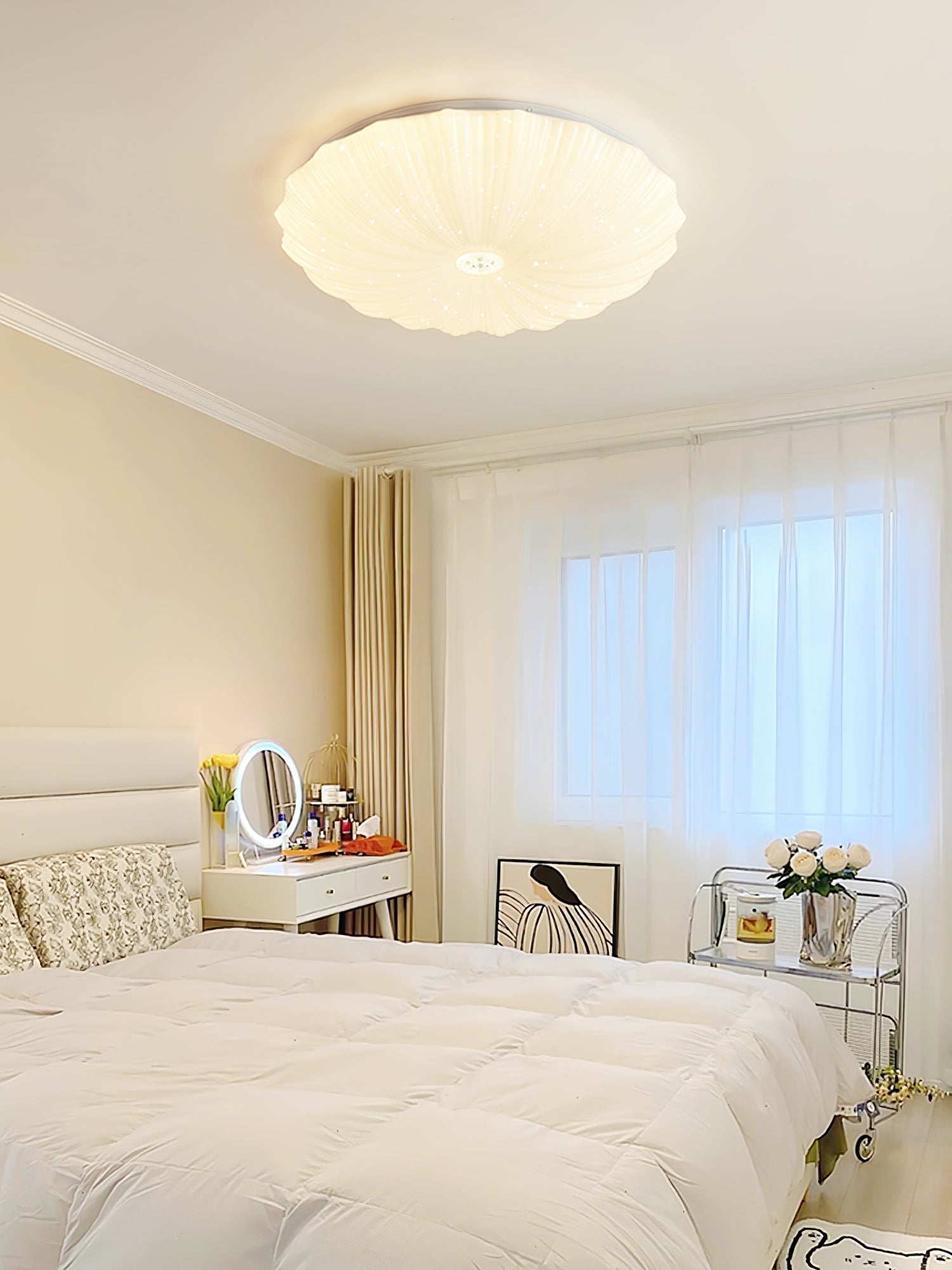 アクリルシェルラウンドシーリングランプ