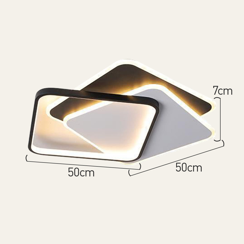 リビングルーム用工業用アイアンブラックフラッシュLEDシーリングライト