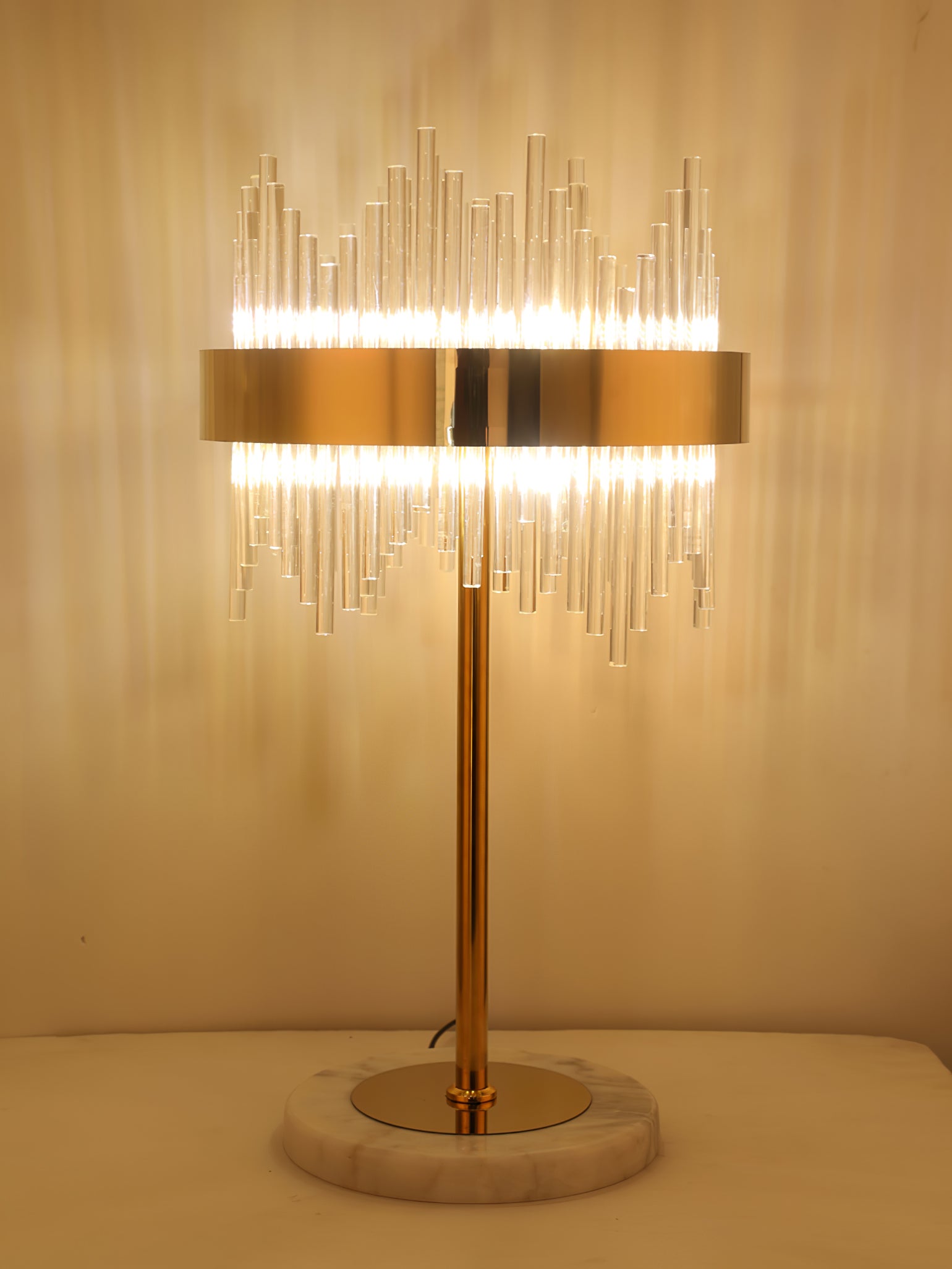 クリスタル マーブル デスクランプ