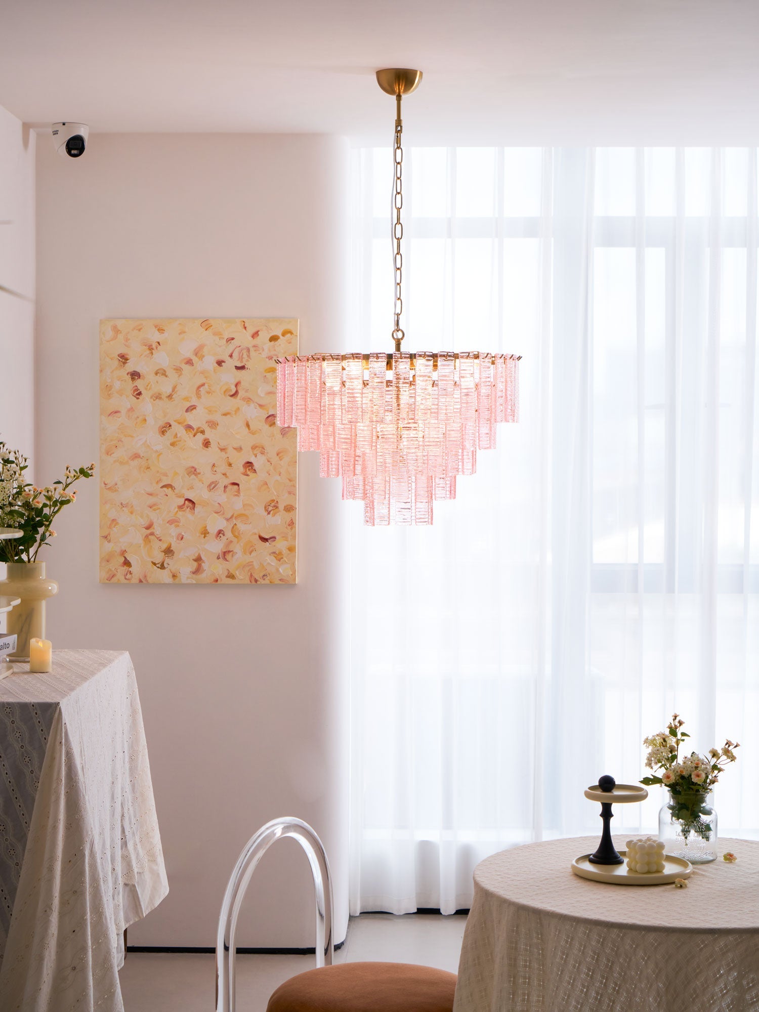 Opalora Pink Chandelier