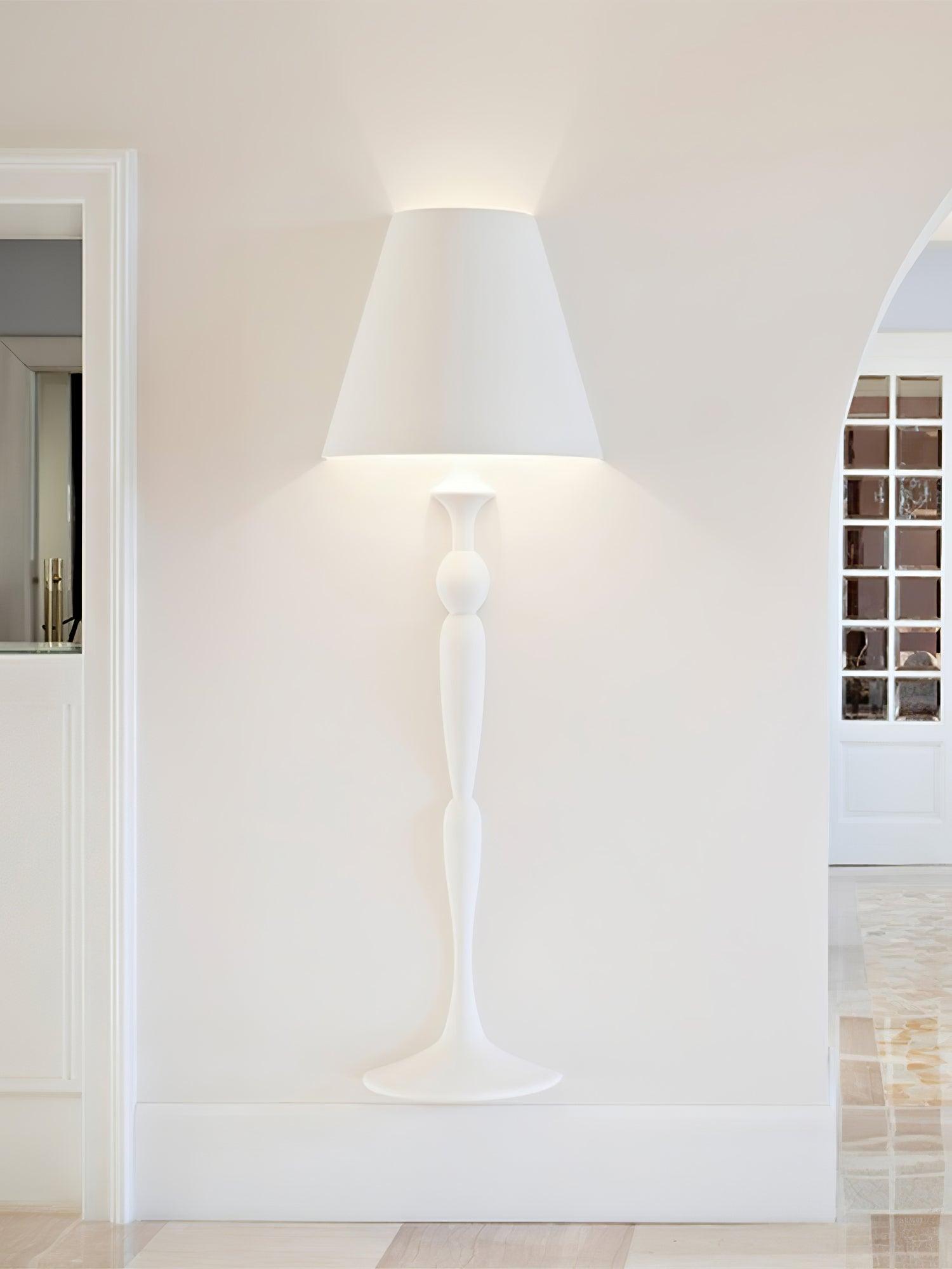 石膏絵ウォールランプ