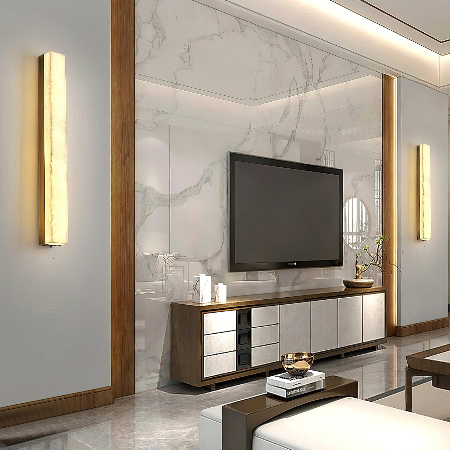 Delaney Alabaster Wall Lamp