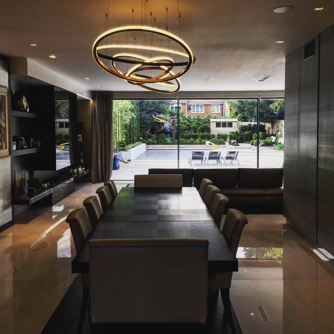 リングアート階段シャンデリア