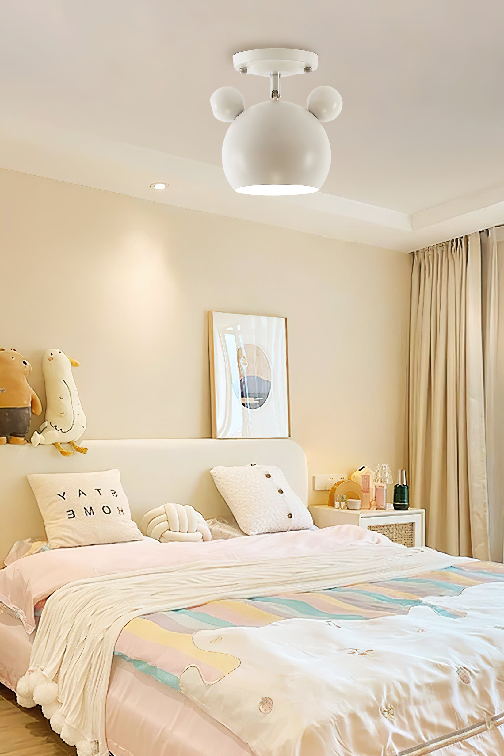 北欧マカロンアイアンシーリングランプ