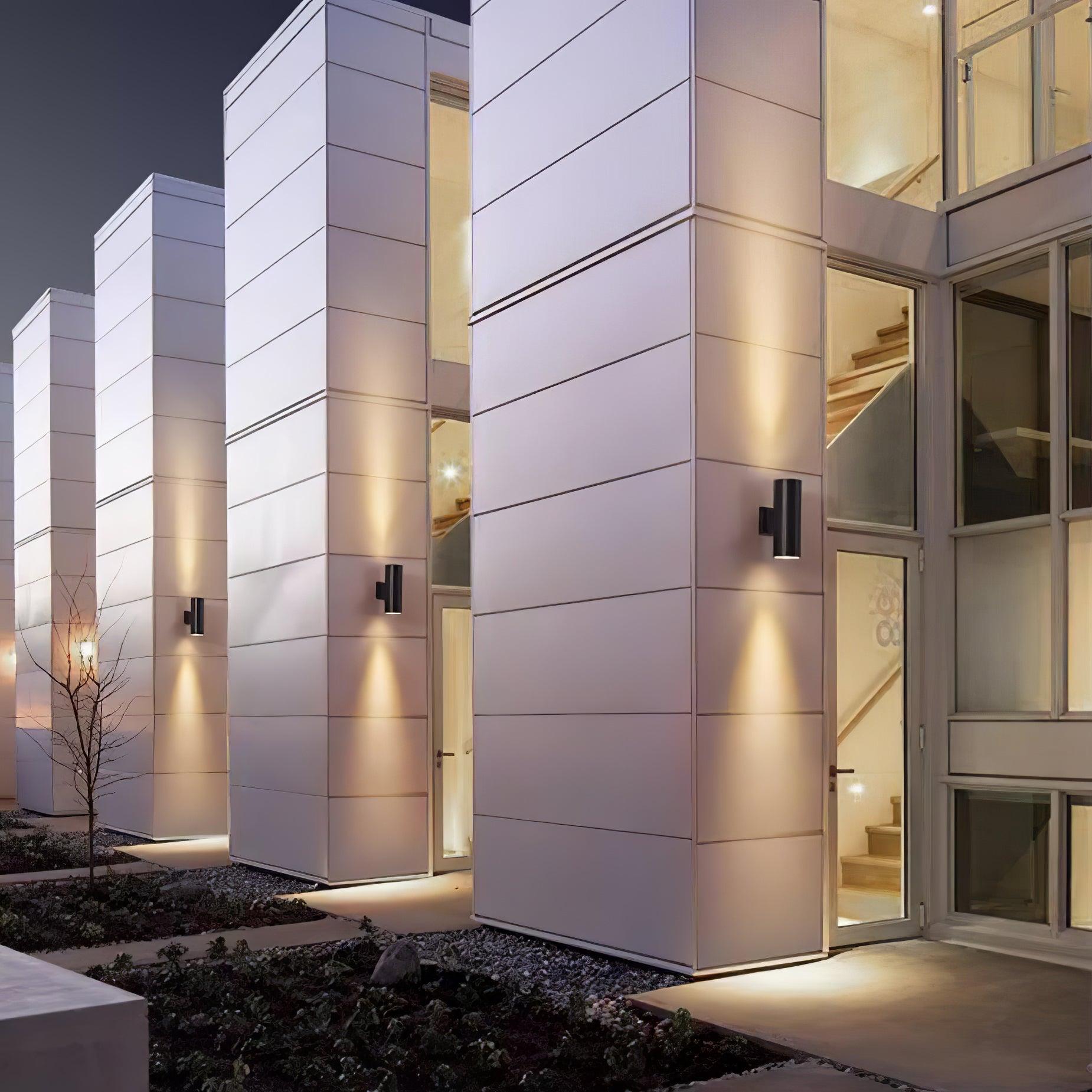 円筒形屋外ウォールライト