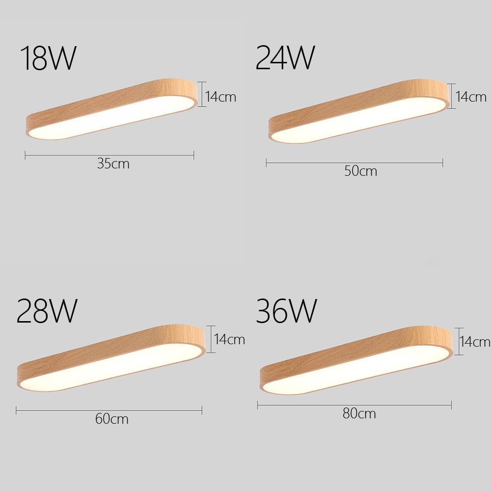 楕円形アクリルLEDシーリングライト