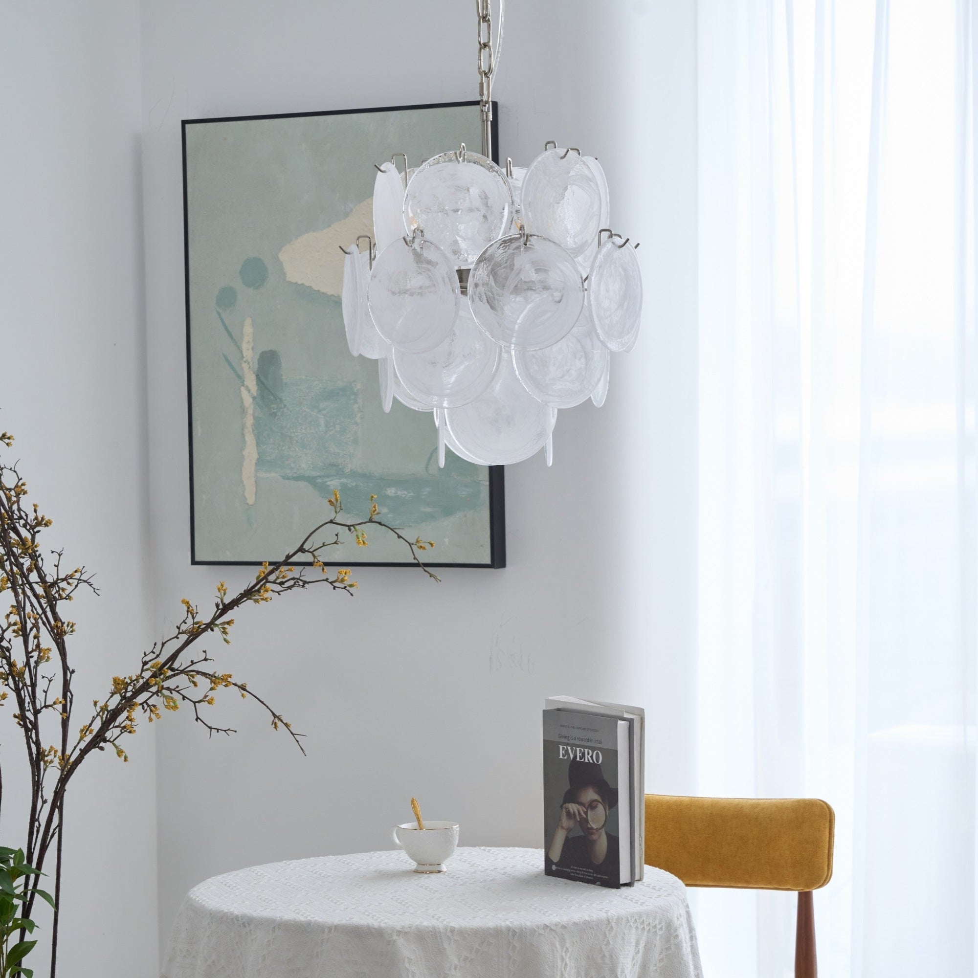 Loire Valley Glass Chandelier