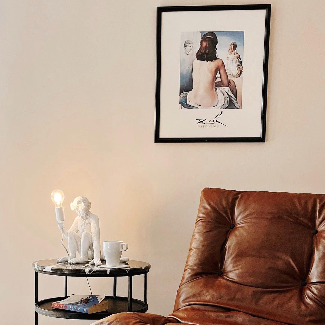 Monkey Resin Table Lamp