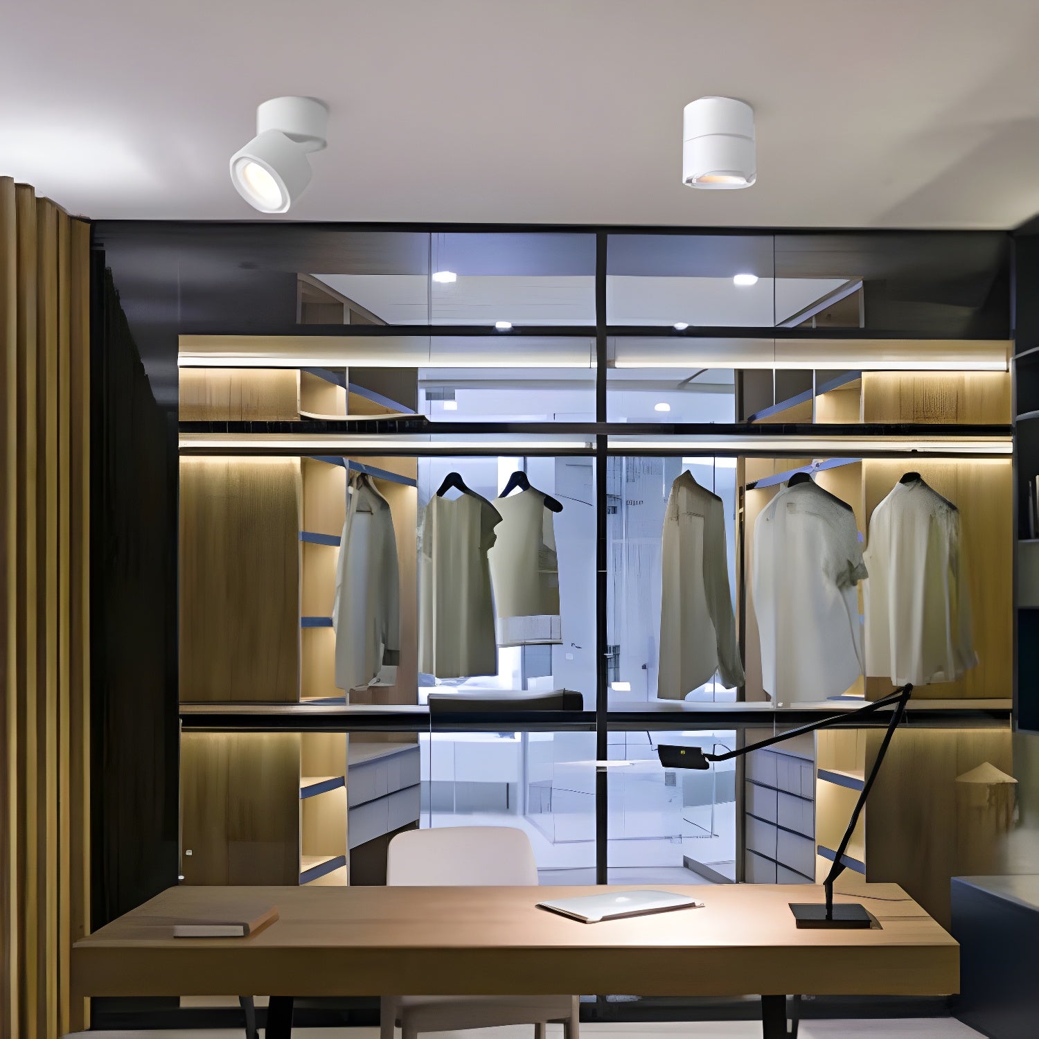 回転可能なスポットライトシーリングライト