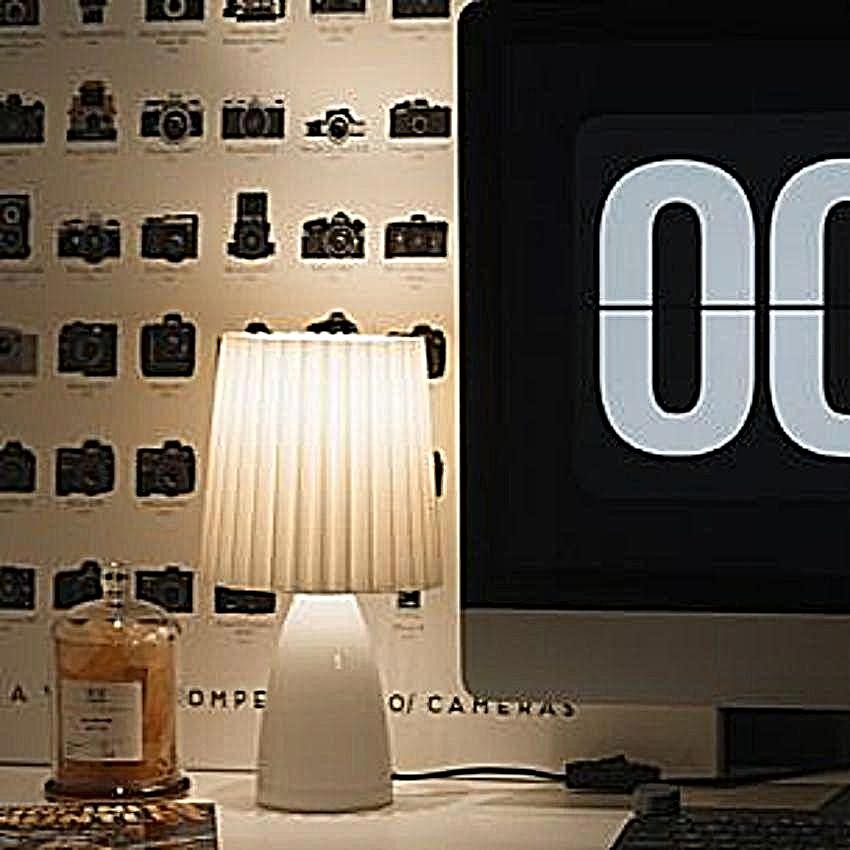 クリームテーブルライト