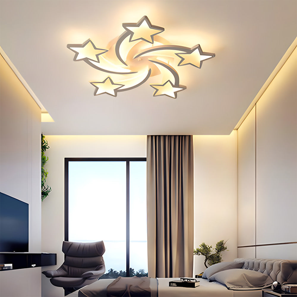 クリエイティブスターデザインリビングルームLEDシーリングライト
